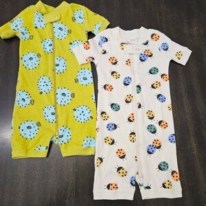 NWOT bundle of 2 Hanna Andersson organic cotton onesie size 6-12 months